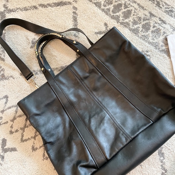 Schutz Black Leather Handbag - Picture 8 of 8